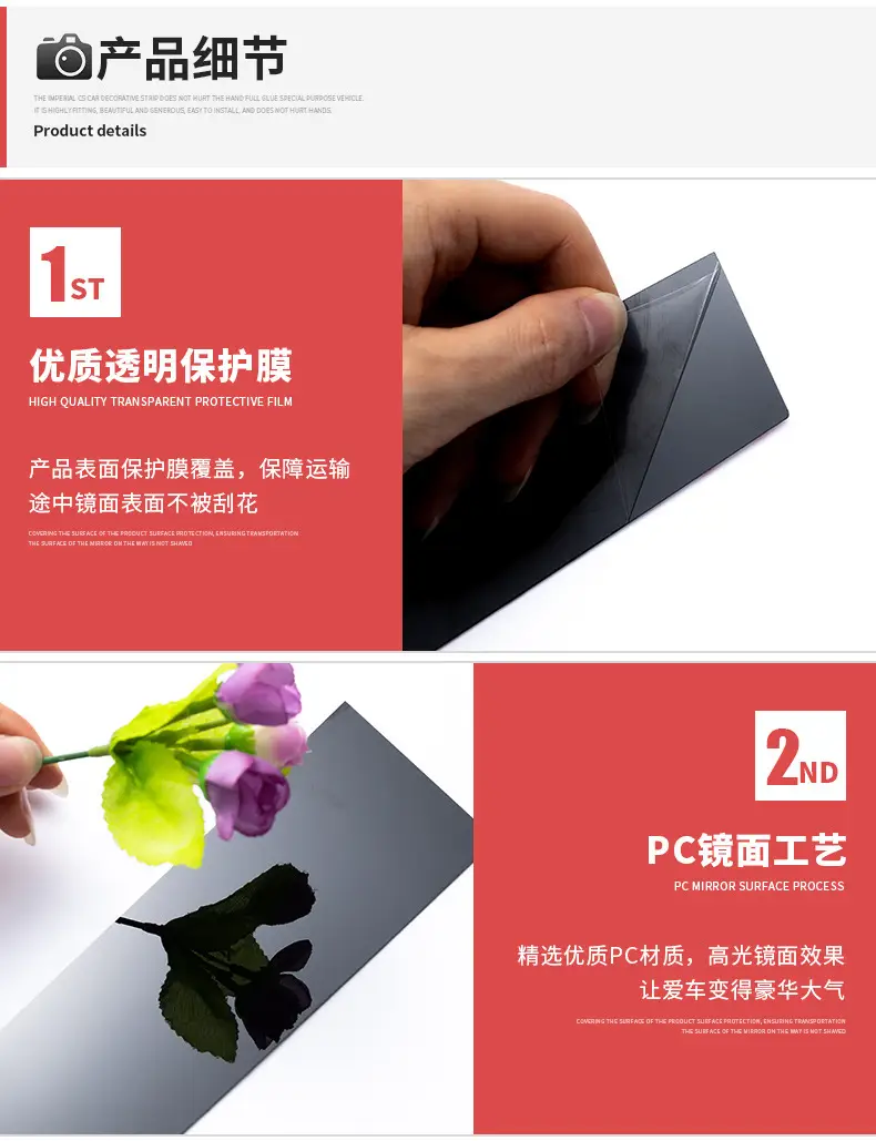 Applicable to 2016-2019 Chery Tiggo Ruihu 7 PRO window decoration door frame bright black center pillar sticker 20-23 — feature 7