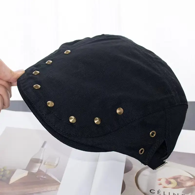 Japanese Style Rivet Cap for Girls Women Retro Y2K — feature 6