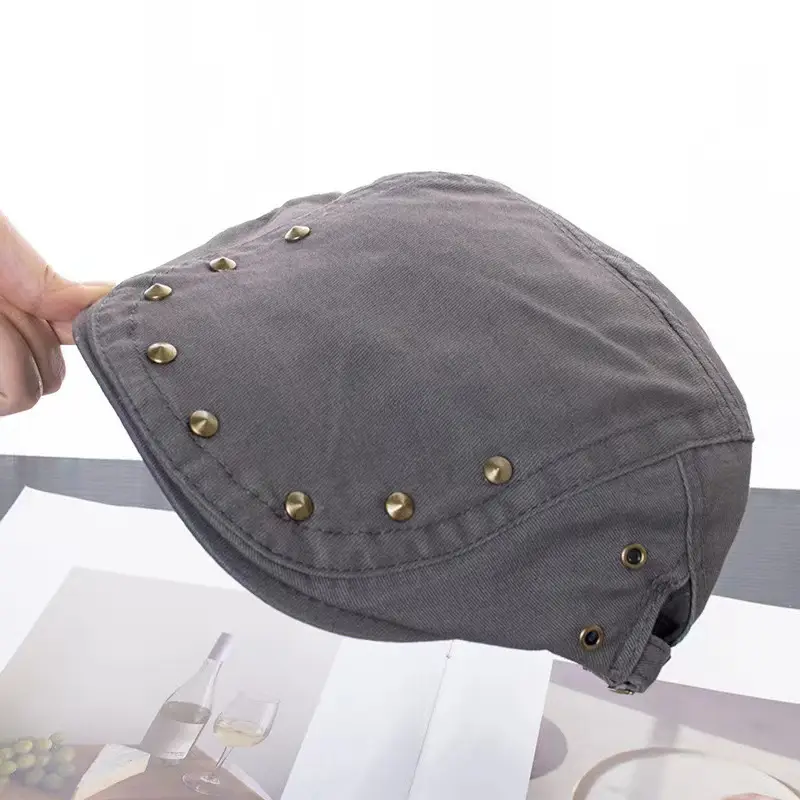 Japanese Style Rivet Cap for Girls Women Retro Y2K — feature 7