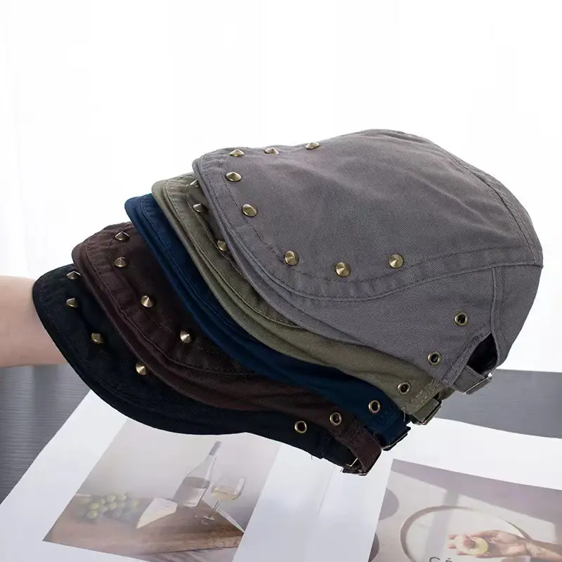 Japanese Style Rivet Cap for Girls Women Retro Y2K — feature 8