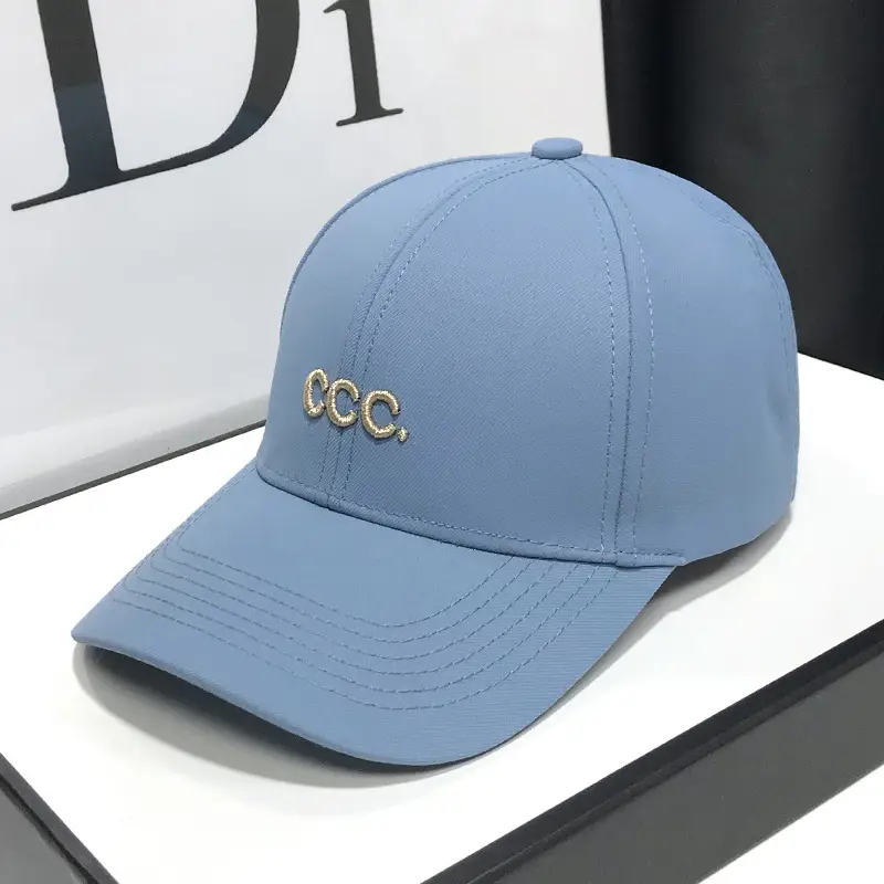 Women's Black White CCC Letter Baseball Cap UV Sunshade - Image 4