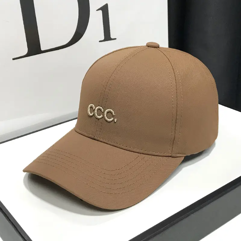 Women's Black White CCC Letter Baseball Cap UV Sunshade - Image 5