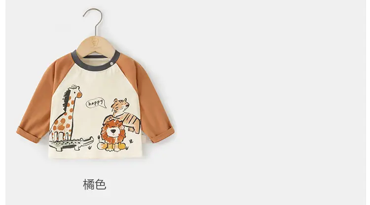 Pure Cotton Long Sleeve Baby Top for Boys Spring Autumn — feature 8