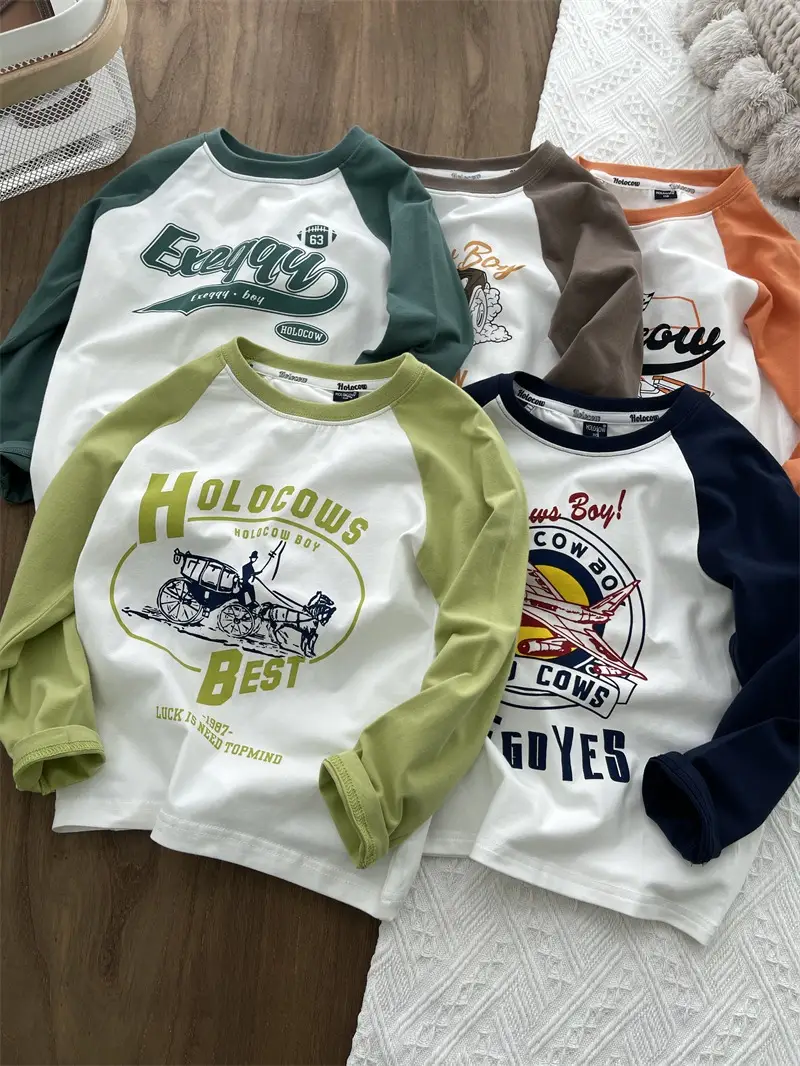 Children's Polo Cops Sweatshirt White Blue Medium Small - Image 5