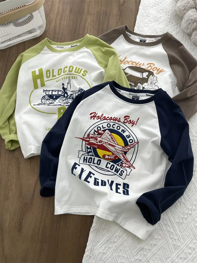 Children's Polo Cops Sweatshirt White Blue Medium Small - Image 6