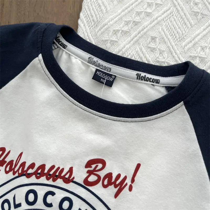 Children's Polo Cops Sweatshirt White Blue Medium Small — feature 12