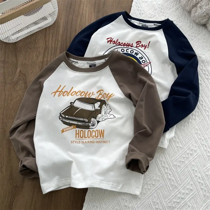 Children's Polo Cops Sweatshirt White Blue Medium Small — feature 3