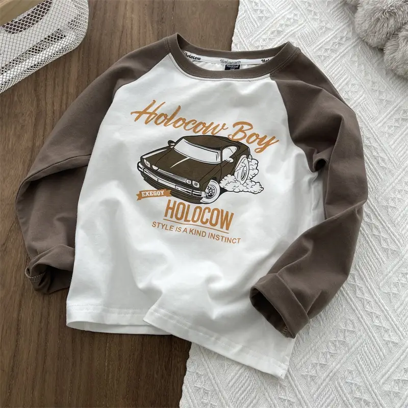 Children's Polo Cops Sweatshirt White Blue Medium Small — feature 9