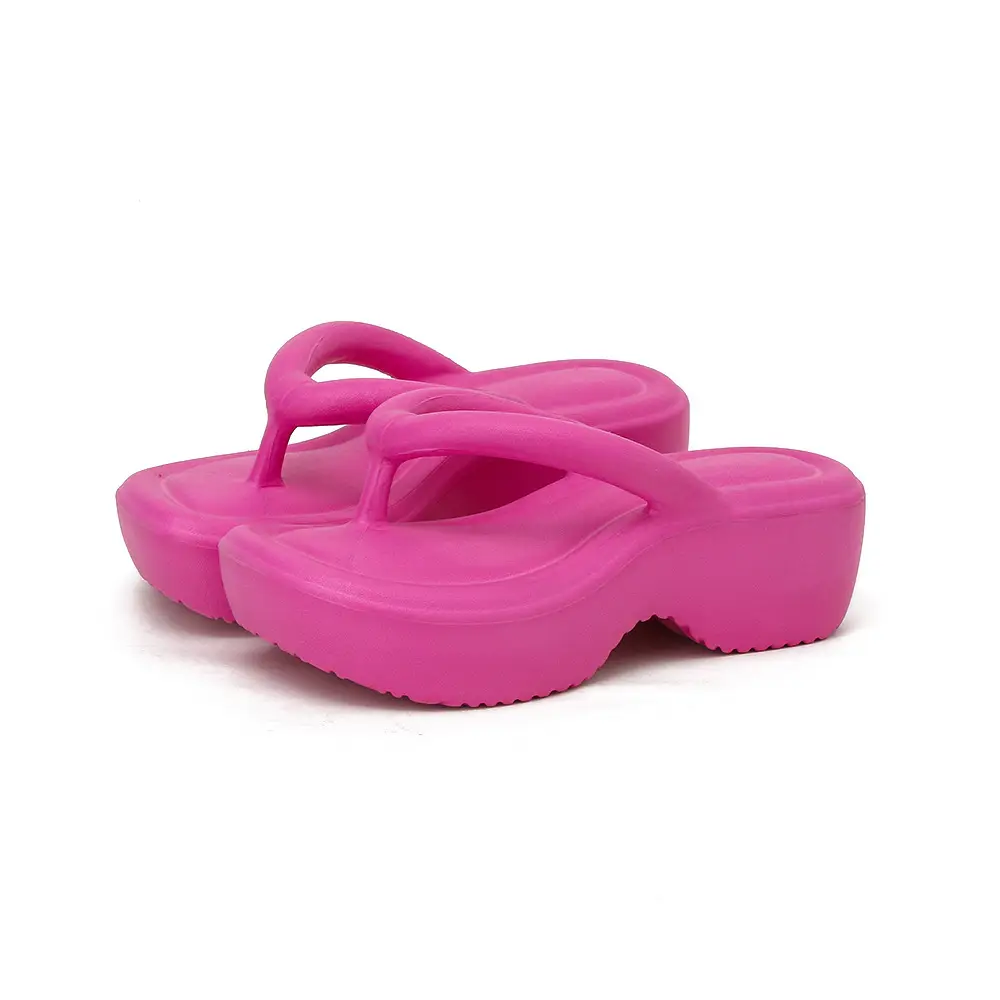 6cm Thick-Soled Women's Slippers for Outdoor Wear, Summer Korean Style Ins Trendy Fairy Style Flip-Flops, Casual Export Slippers - Image 9
