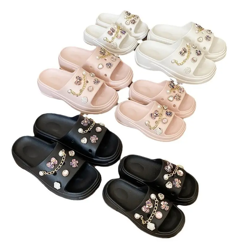Women's 2024 Summer Joker Casual Slippers Gold Embroidery - Image 37
