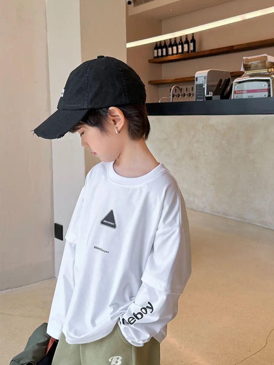 Sorrenta Cotton Long Sleeve T-Shirt White 2026 - Image 4