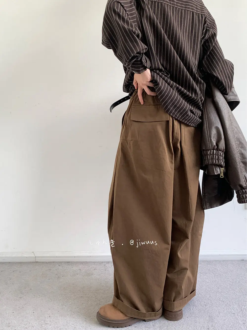 Japanese Style Men's Black Wide Leg Pants - Image 5