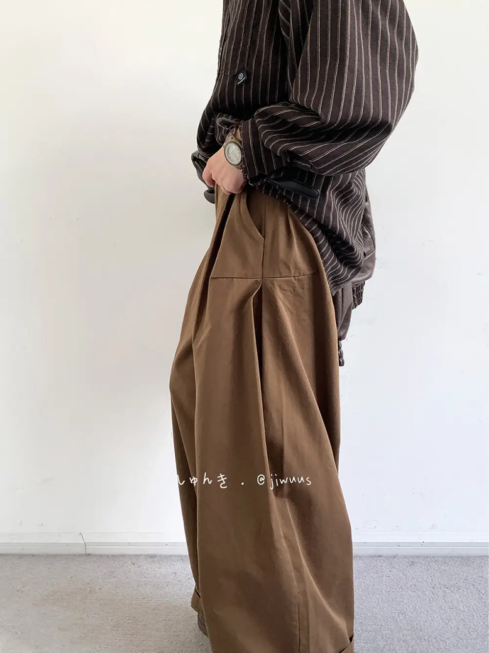 Japanese Style Men's Black Wide Leg Pants - Image 6