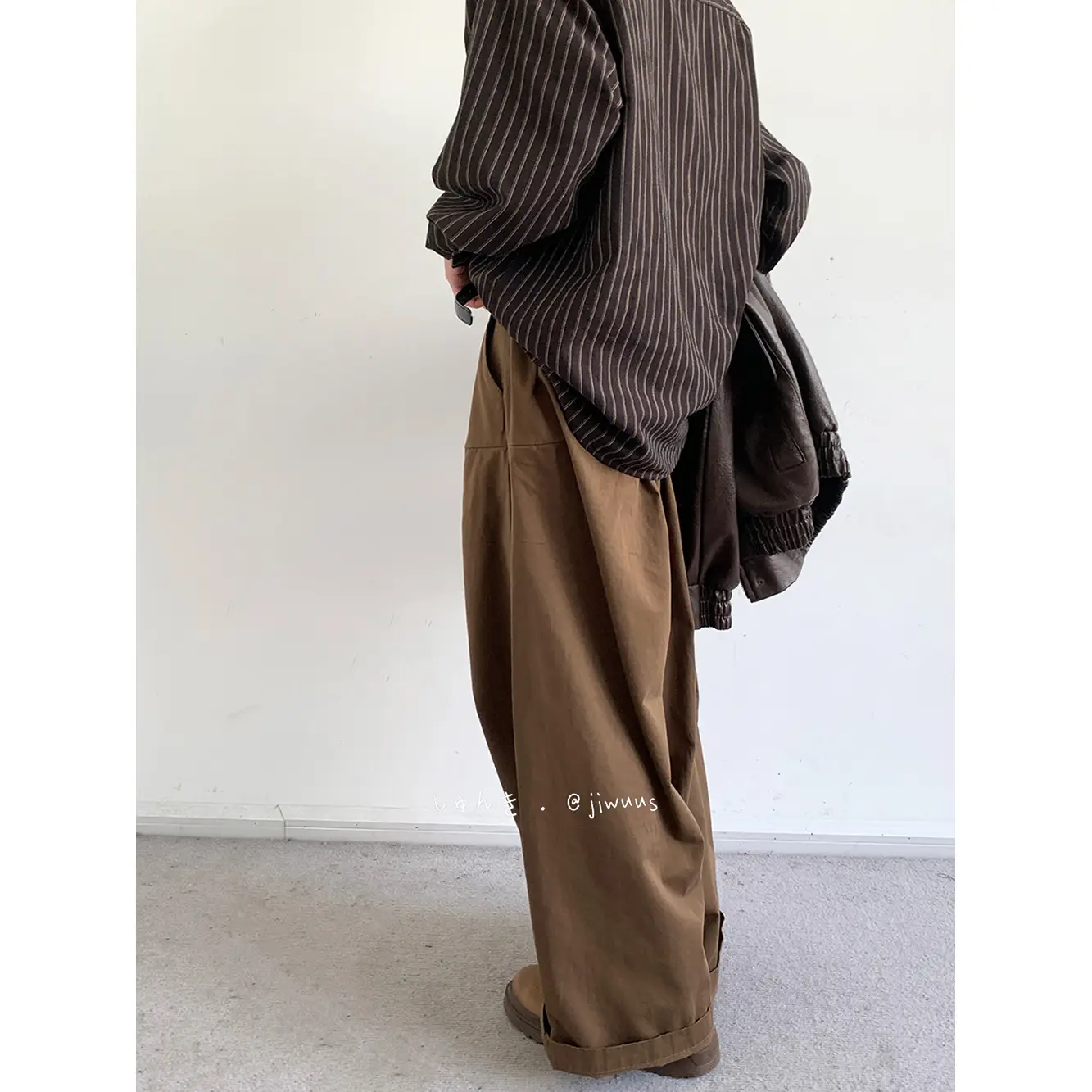 Japanese Style Men's Black Wide Leg Pants — feature 8
