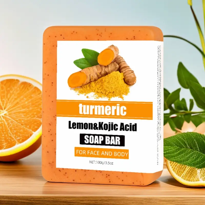Turmeric Soap Scrub Particles Kojic Acid Soap Lemon Soap — feature 3