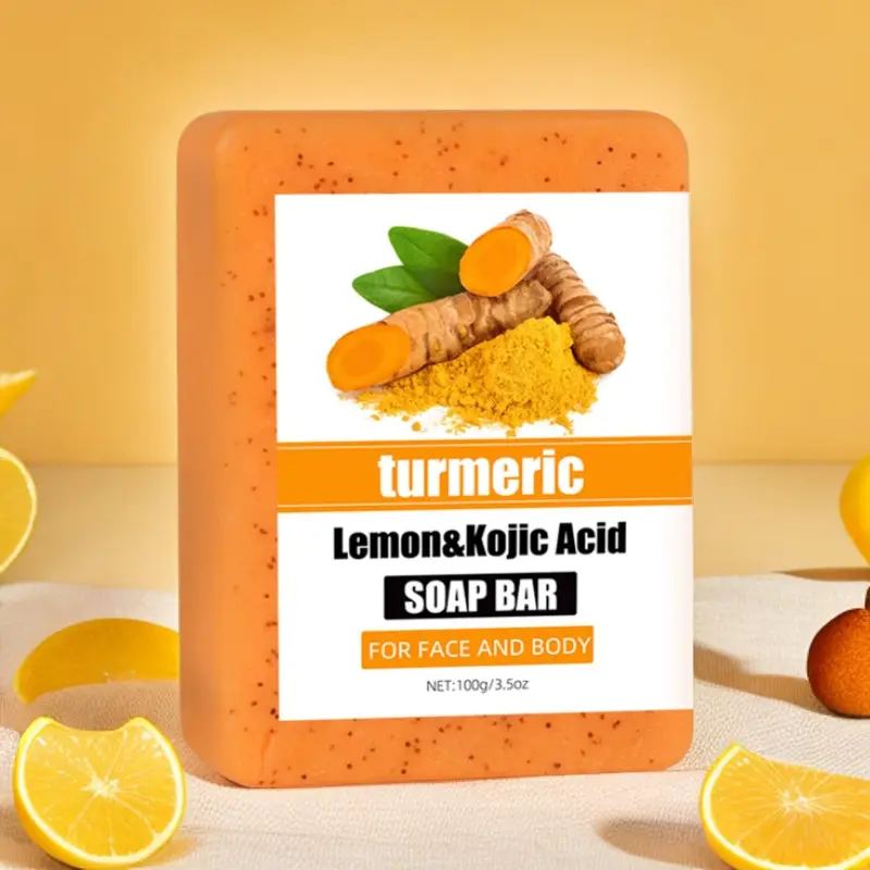 Turmeric Soap Scrub Particles Kojic Acid Soap Lemon Soap — feature 5