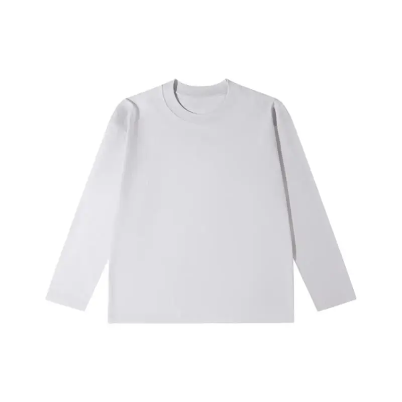 Men's Long Sleeve Plain Cotton T-Shirt Olive Green - Image 6