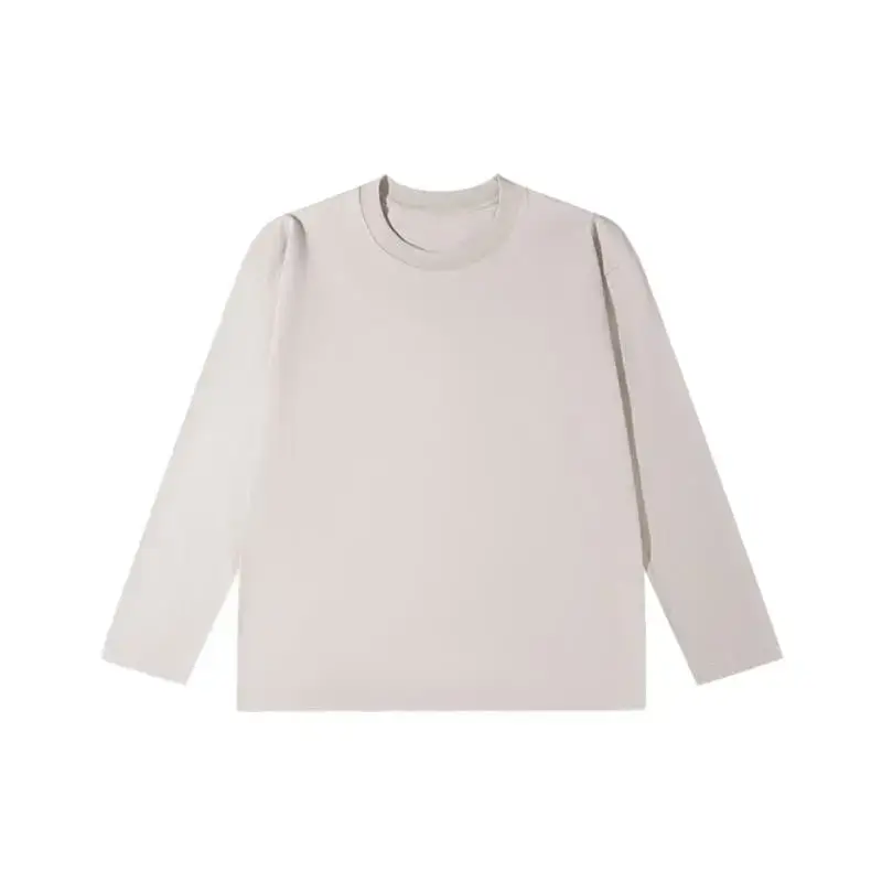 Men's Long Sleeve Plain Cotton T-Shirt Olive Green - Image 7