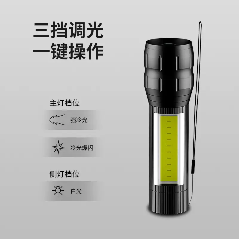 USB Rechargeable Zoom Flashlight with 3 Light Modes - Image 4
