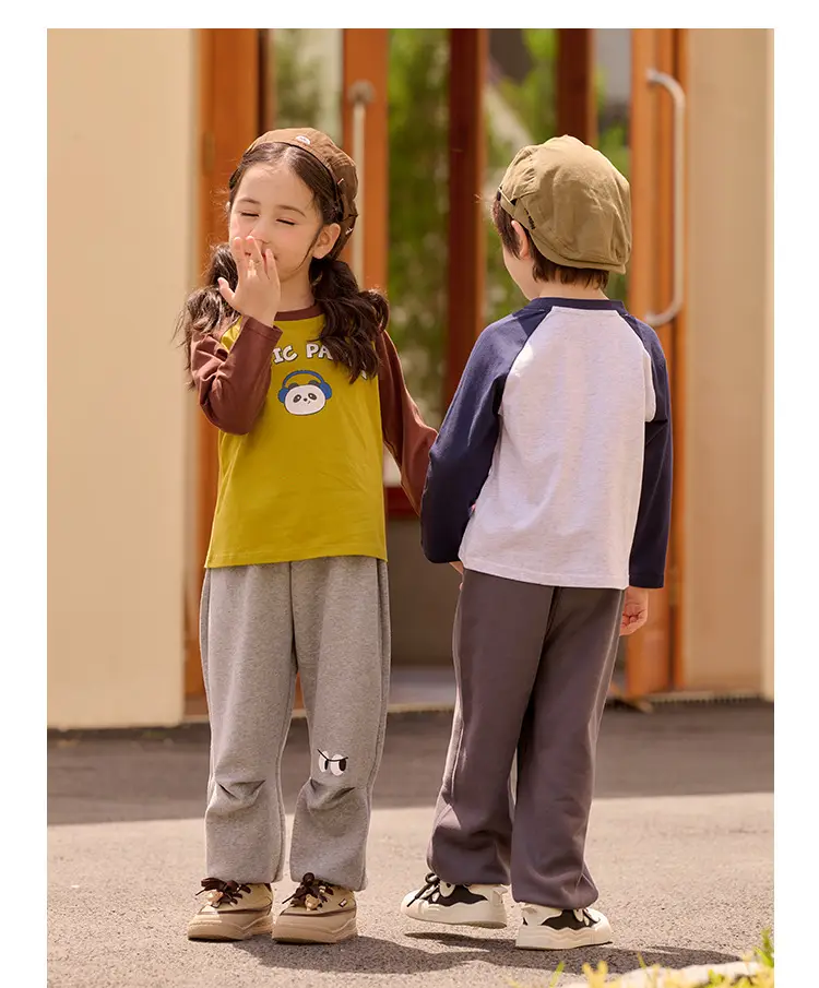 Miantiantang Boys Girls T-Shirt Two-Pack Cotton Long Sleeve — feature 17