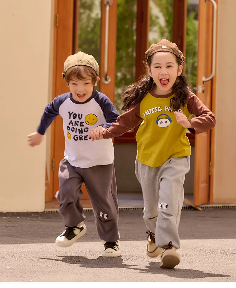 Miantiantang Boys Girls T-Shirt Two-Pack Cotton Long Sleeve — feature 19