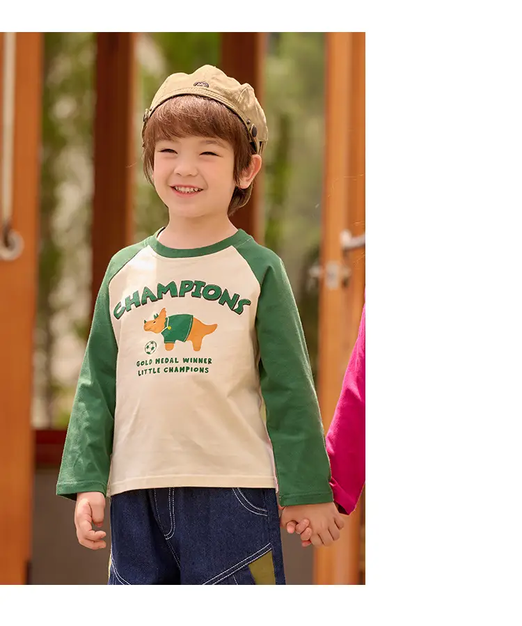 Miantiantang Boys Girls T-Shirt Two-Pack Cotton Long Sleeve — feature 20