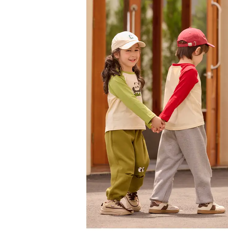 Miantiantang Boys Girls T-Shirt Two-Pack Cotton Long Sleeve — feature 25
