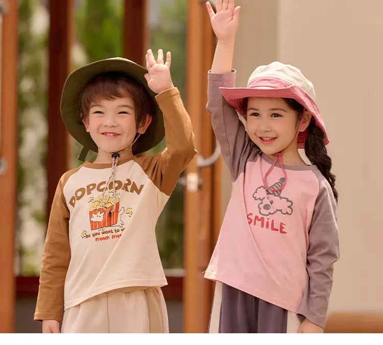 Miantiantang Boys Girls T-Shirt Two-Pack Cotton Long Sleeve — feature 29