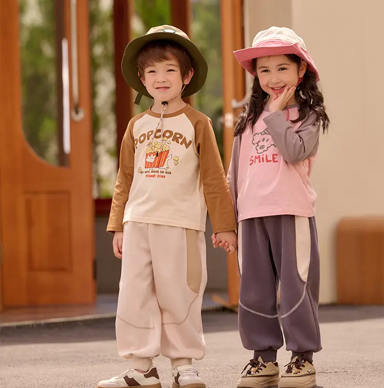 Miantiantang Boys Girls T-Shirt Two-Pack Cotton Long Sleeve — feature 31