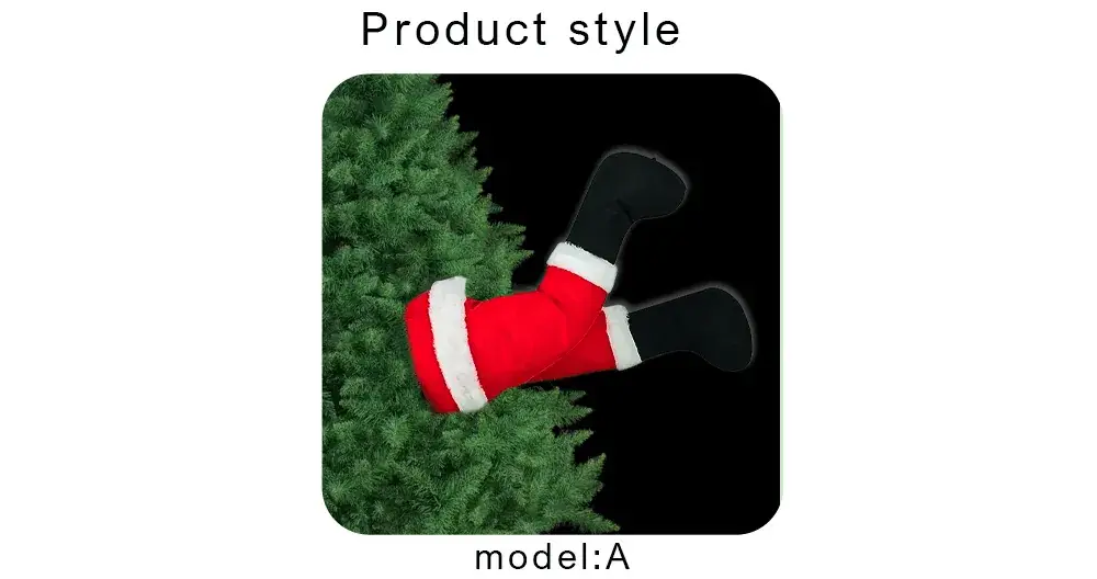 Red Plush Santa Elf Legs for Christmas Decor — feature 14