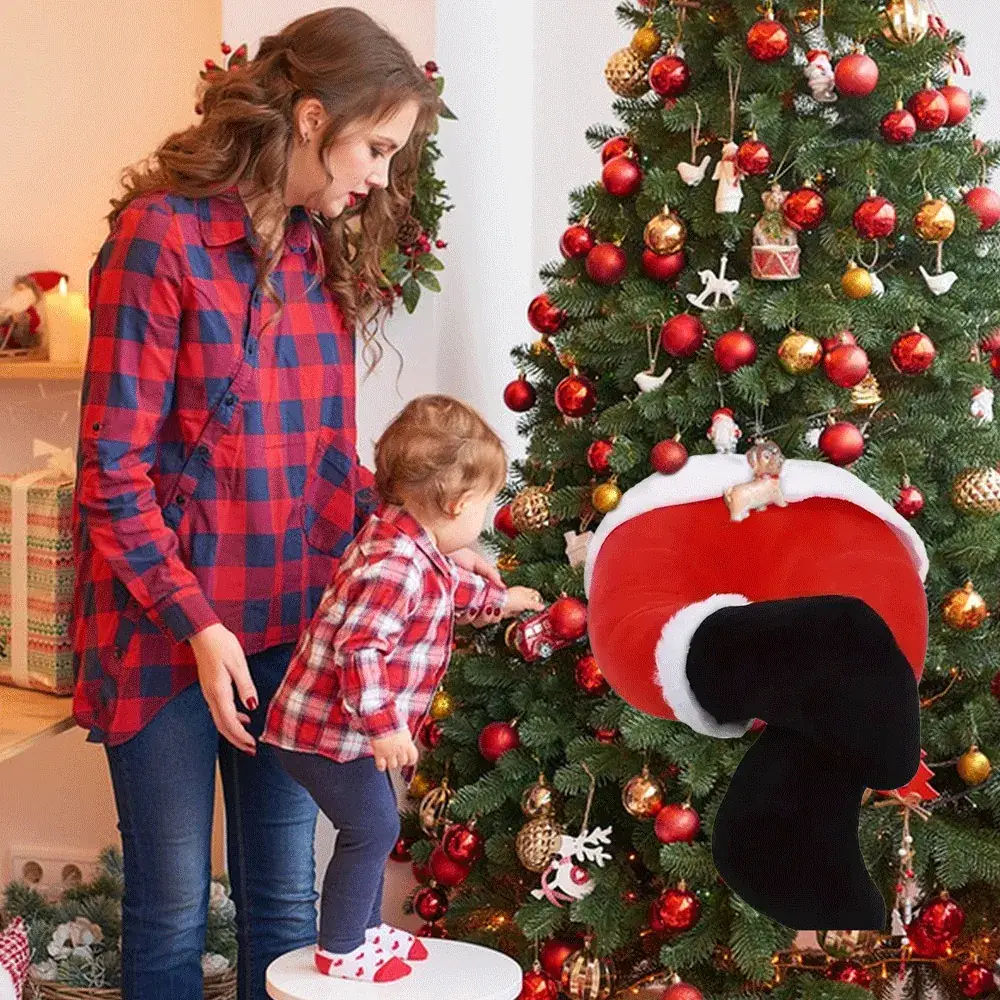 Red Plush Santa Elf Legs for Christmas Decor — feature 17