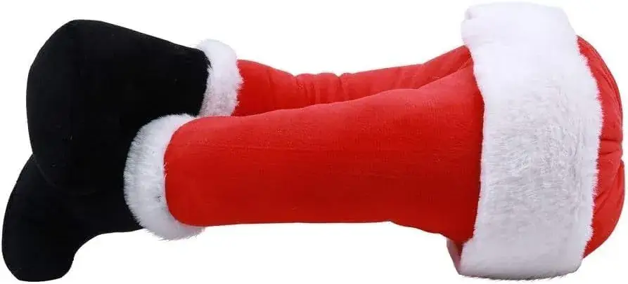 Red Plush Santa Elf Legs for Christmas Decor — feature 20