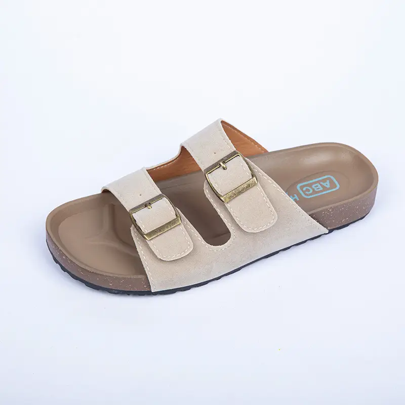 Sandals for Women 2025 Summer New Retro Round Toe Outer Wear Thick-Soled Birkenstock Shoes Large Size Versatile Slippers for Women - Image 8