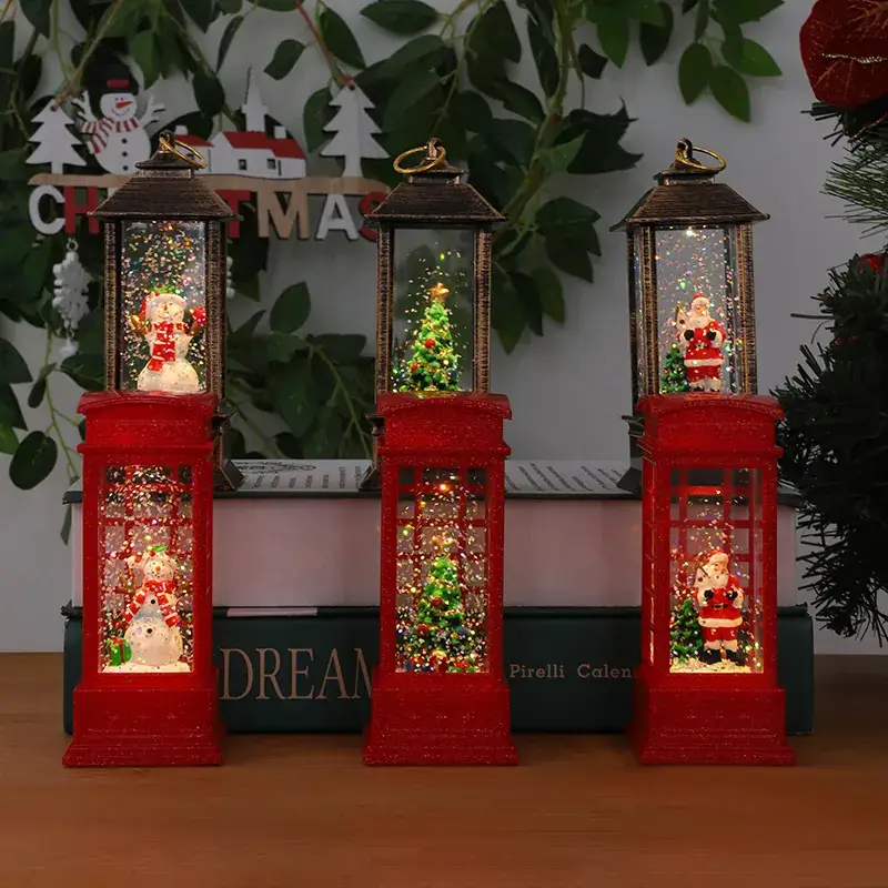 Christmas Wind Lamp with Snowman Decor for Home - Image 14