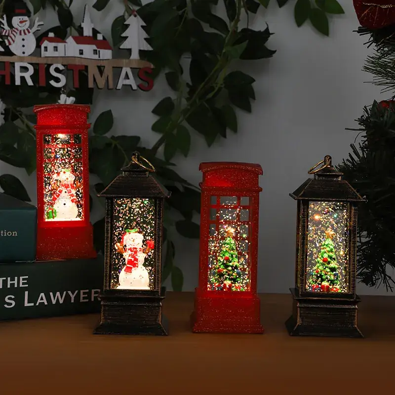 Christmas Wind Lamp with Snowman Decor for Home - Image 16