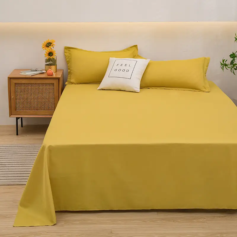 Running Volume Solid Color Bed Sheet Dormitory Simple Single Piece Double Bedspread Home Hotel Homestay School Acting Cross-border