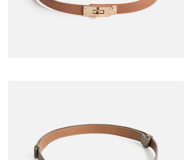 Women's High-end Genuine Leather Belt with Dress Seal — feature 9