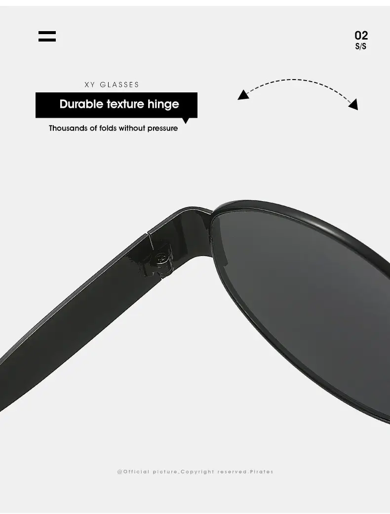 Women's Gold Metal Oval Sunglasses with Dark Sillars — feature 6