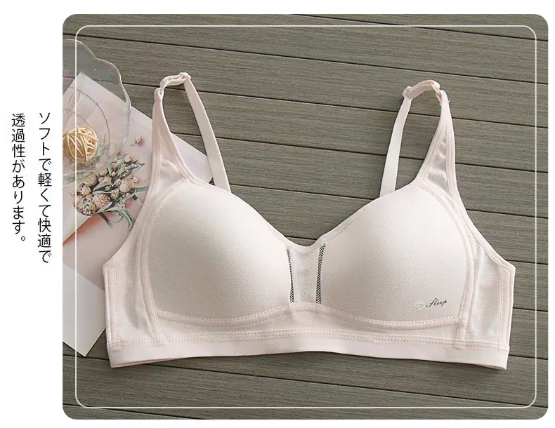 Teenage Underwear Female Junior High School Students High School Girls Two or Three Stages Summer Thin Pure Cotton Lian Bra — feature 11