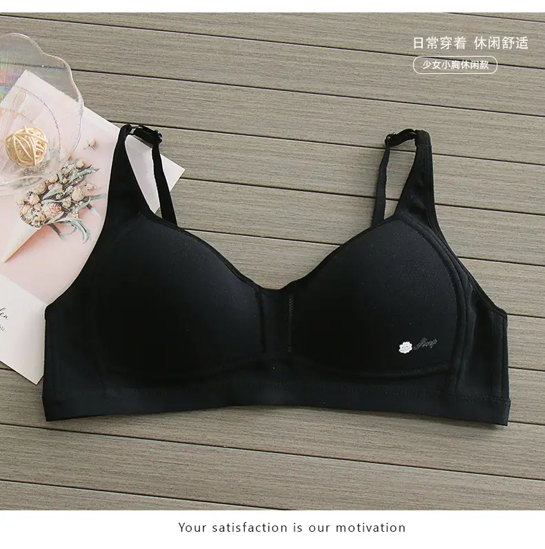 Teenage Underwear Female Junior High School Students High School Girls Two or Three Stages Summer Thin Pure Cotton Lian Bra — feature 20