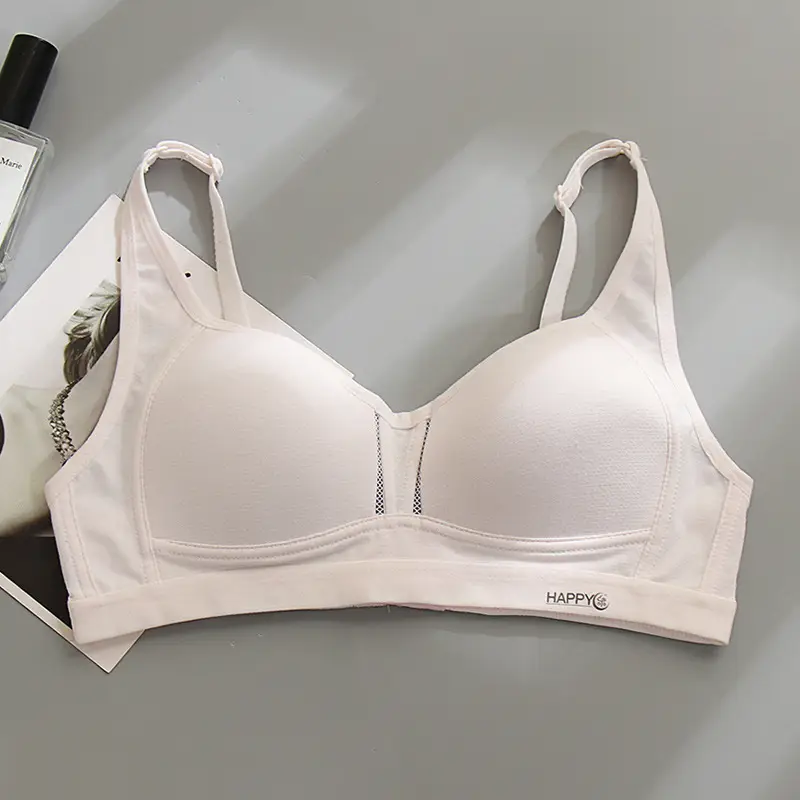 Teenage Underwear Female Junior High School Students High School Girls Two or Three Stages Summer Thin Pure Cotton Lian Bra