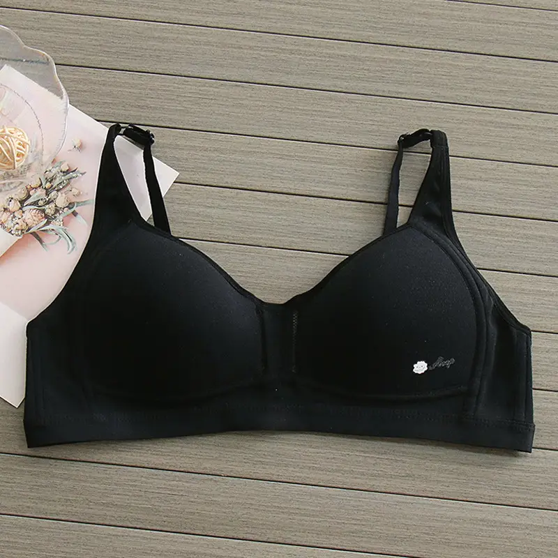 Teenage Underwear Female Junior High School Students High School Girls Two or Three Stages Summer Thin Pure Cotton Lian Bra