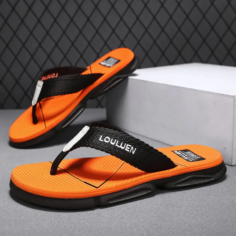 2024 Men's Green Black Flip-Flops Beach Sandals - Image 5