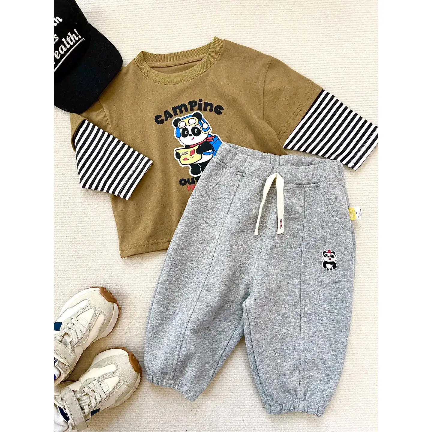 Baby Striped T-Shirt with Pocket for Boys Spring Outfit - Image 5
