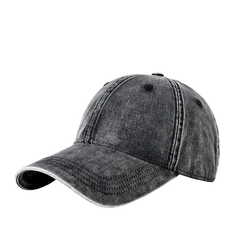Men Vintage Washed Baseball Cap Grey Winter Warm Mountaineering - Image 11