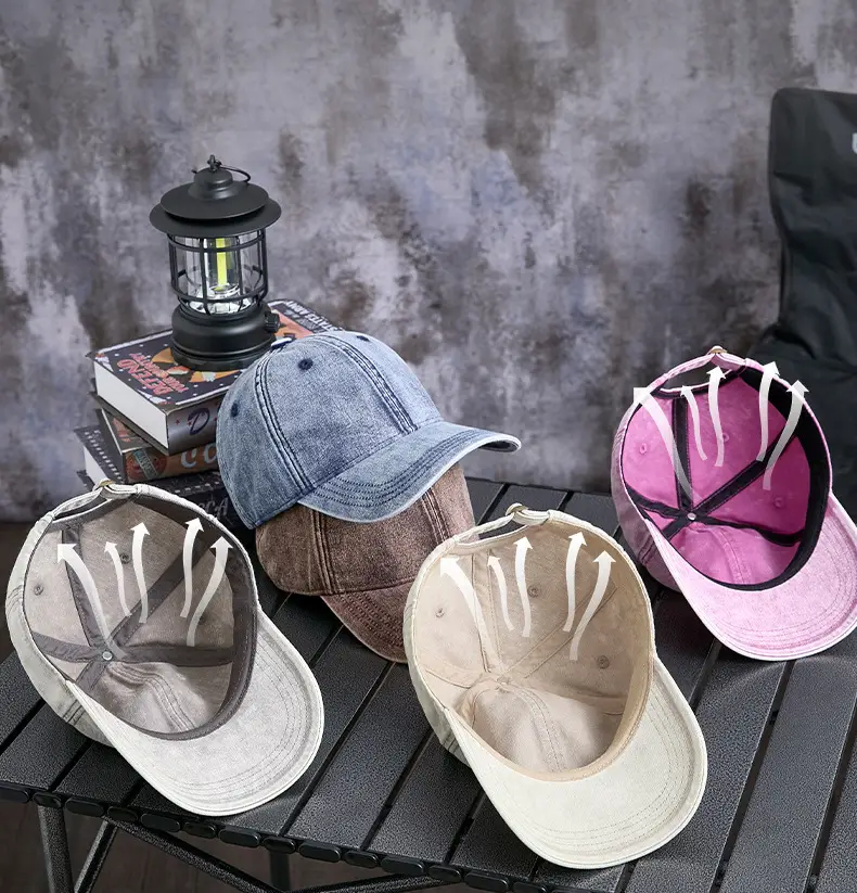 Men Vintage Washed Baseball Cap Grey Winter Warm Mountaineering — feature 11