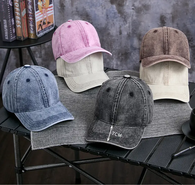 Men Vintage Washed Baseball Cap Grey Winter Warm Mountaineering — feature 15
