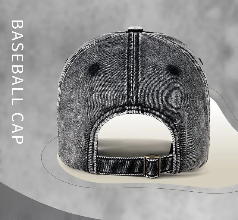 Men Vintage Washed Baseball Cap Grey Winter Warm Mountaineering — feature 16