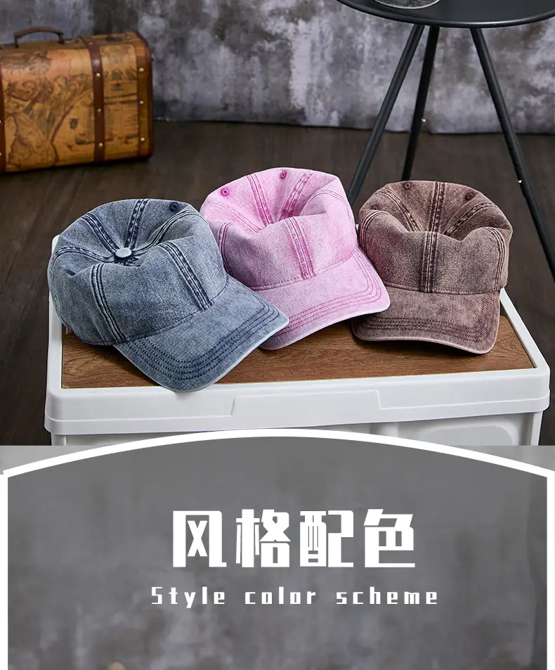 Men Vintage Washed Baseball Cap Grey Winter Warm Mountaineering — feature 20