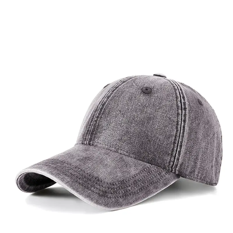 Men Vintage Washed Baseball Cap Grey Winter Warm Mountaineering - Image 3